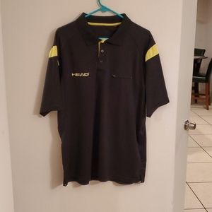 Head black & yellow polo shirt